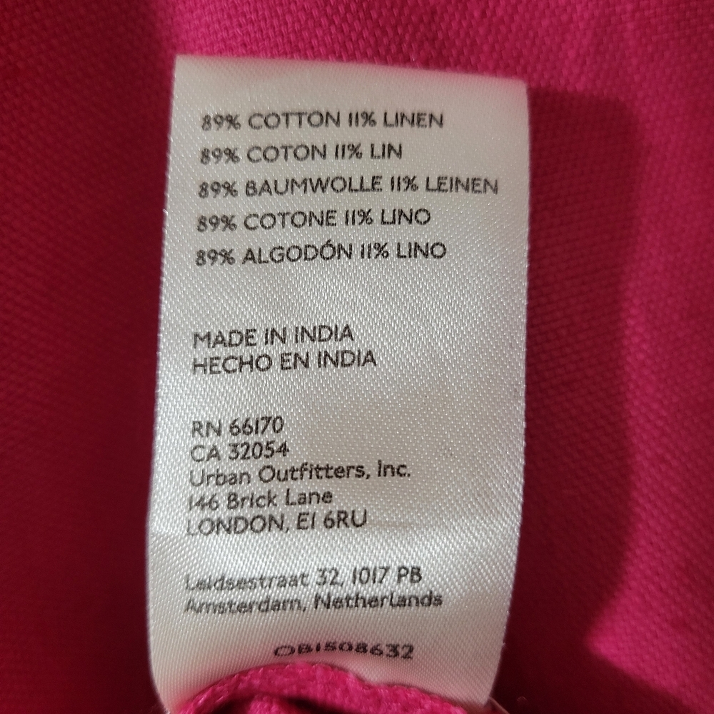Anthropologie Pilcro Pink Buttondown Shirt Dress Size Medium - Picture 6 of 6